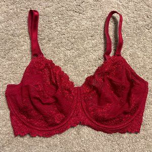 Wacoal Red Embrace Lace Bra NWOT